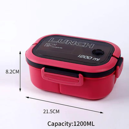 Portable Lunch Box Leak Proof Bento Food Warmer Container with Compartments & Sauce Box Stackable Salad Fruit Food